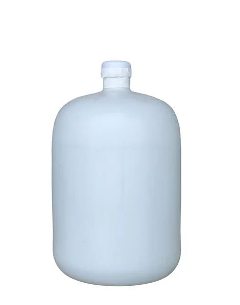 Vodní nádrž láhev bílá jednoduchá — Stock fotografie