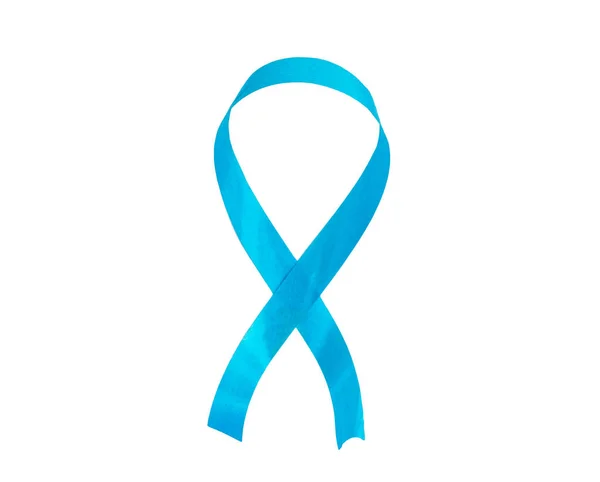 Blå awareness ribbon, sjukdom symbol — Stockfoto