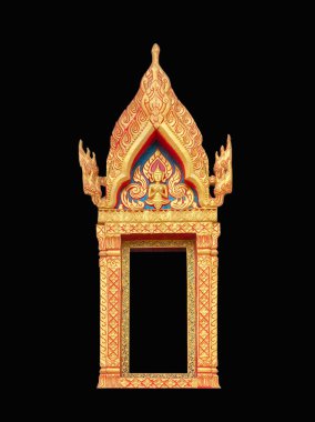 Antik altın pencere tapınağında Tay desenli