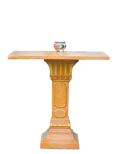 Shrine spirit house base gold with vase — Stock Photo, Image