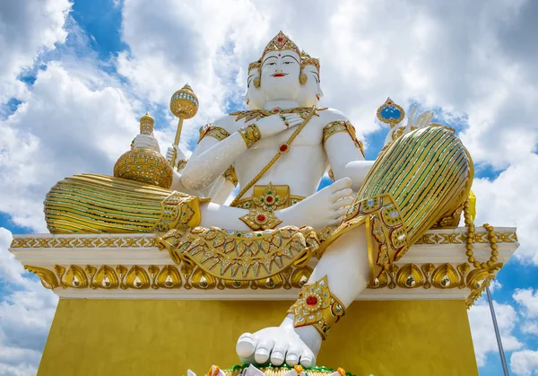 Chachoengsao Tailandia Ago 2015 Dios Brahma Gran Estatua Frente Cielo — Foto de Stock