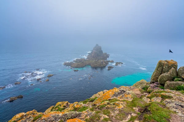 Lands End - en batı noktası bir popüler turistik, Penwith olan İngiltere'nin peyzaj