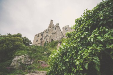 Mount st michael ada kale ve bahçeleri, Marazion yakınındaki Penzance, Cornwall, İngiltere