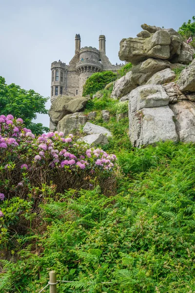 Marazion England Mai 2018 Michaels Mount Island Festung Gardens Marazion — Stockfoto