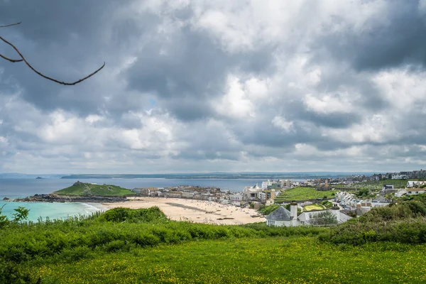 Ives England June 2018 View Porthmeor Beach Cornwall — Stock Photo, Image