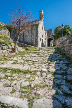 St Nicholas Kilisesi Stari Bar şehir şehir, Karadağ Bar şehir surları içinde kalıntıları