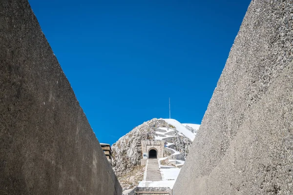 Vrcholu Hory Lovcen Černé Hoře Černá Hora — Stock fotografie