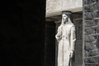 Petar Petrovic Njegos, Lovcen Milli Parkı, Karadağ Türbesi dışında heykel
