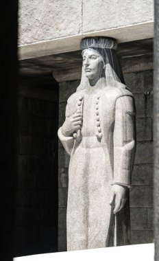 Petar Petrovic Njegos, Lovcen Milli Parkı, Karadağ Türbesi dışında heykel