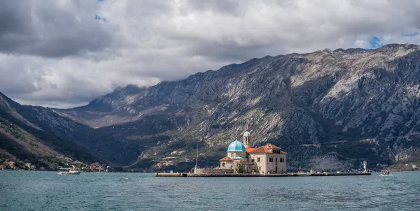 Perast Monténégro Avril 2018 Notre Dame Sur Les Rochers Petite — Photo