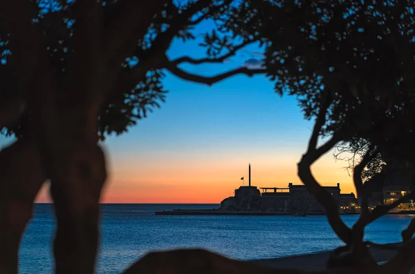 Magnifiquement Situé Vieille Ville Forteresse Médiévale Dans Ville Petrovac Monténégro — Photo