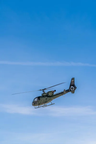 Lovcen National Park Montenegro April 2018 Military Helicopter Flying Kotor — Stock Photo, Image