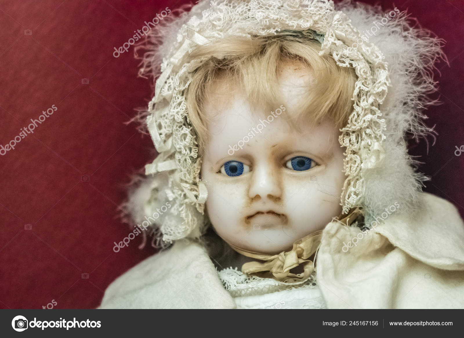 white porcelain doll