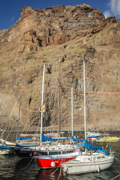Gomera Spain April 2013 Sailing Yachts Gomera Port Canary Islands — Stock Photo, Image
