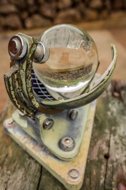 Strange old nautical device in Centro de visitantes Parque Nacional Garajonay in La Gomera, Canary Islands, Spain
