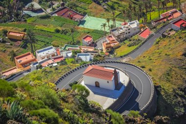 Küçük kilisede El Retamal Valle Gran Rey La Gomera Adası, Kanarya Adaları, İspanya