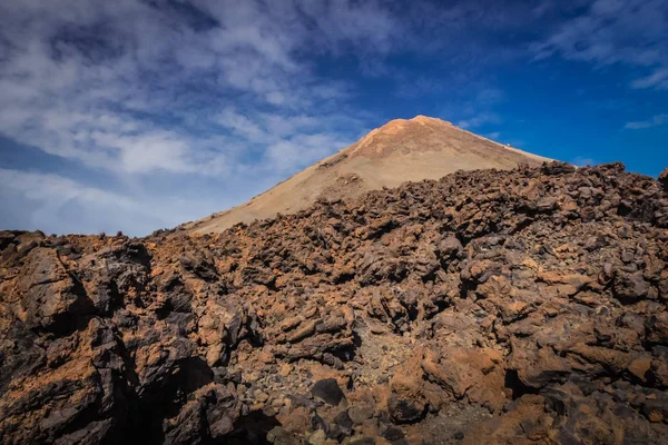 カナリア諸島のテネリフェ島にあるテイデ火山 スペイン最高の山 — ストック写真