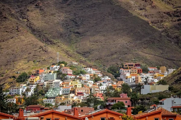 Hillside Homes Valle Gran Rey Gomera Szigeten Kanári Szigetek Spanyolország — Stock Fotó