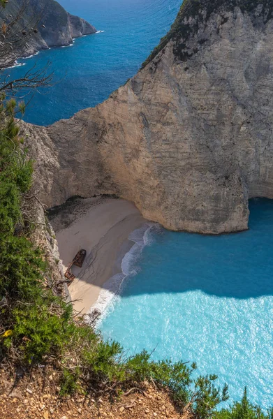 Vista deslumbrante das falésias em Shipwreck Cove — Fotografia de Stock