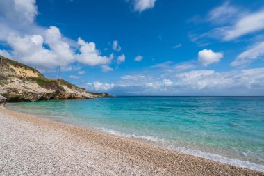 Zante Adası'nda yaz aylarında Amazing Xigia Kükürt Beach