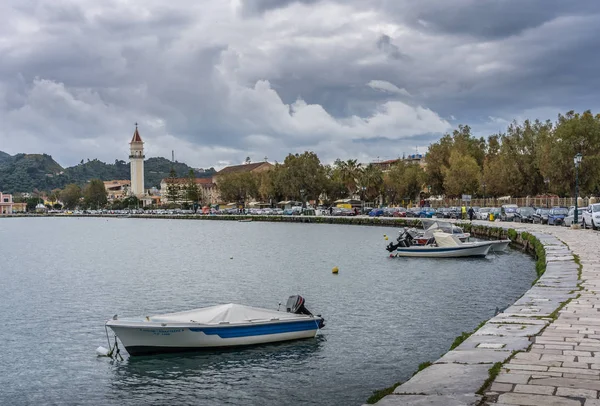 Łodzie w porcie Zakynthos — Zdjęcie stockowe