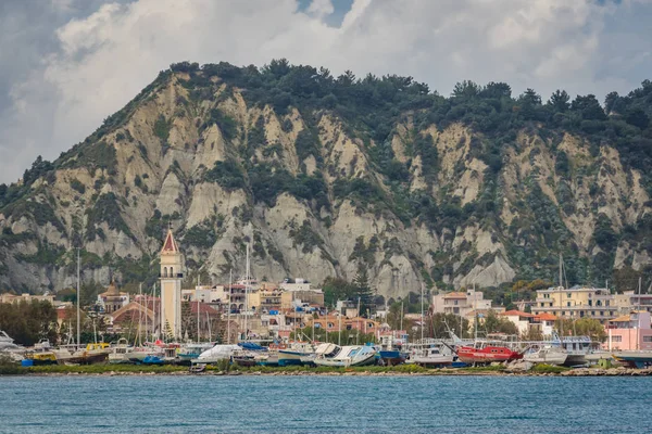 Widok na miasto Zakhyntos w Zante — Zdjęcie stockowe