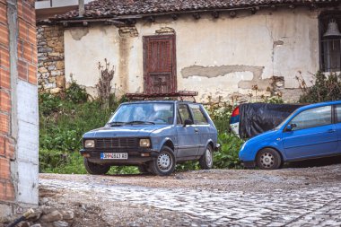 Ohri Old Town eski arabalar