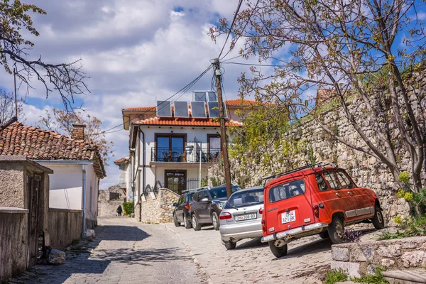 Old cars in Ohrid Old Town — Stock Photo, Image