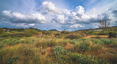 Zante manzarasının panoramik manzarası