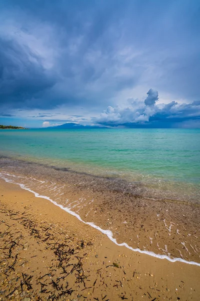 Amplia vista angular de la playa de Tsilivi — Foto de Stock