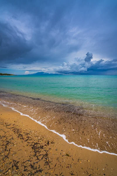 Pandangan sudut lebar dari Pantai Tsilivi — Stok Foto