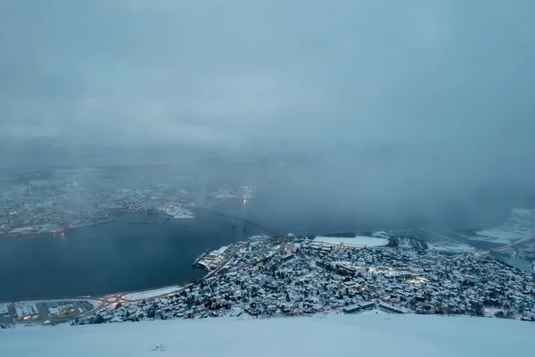 Tromso város télen — Stock Fotó