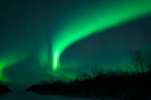 Luzes do norte em norway — Fotografia de Stock