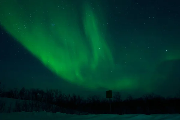 Aurora Borealis severní polární záře v Norsku — Stock fotografie