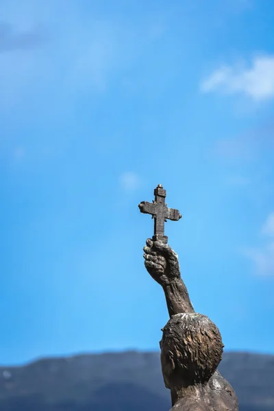 Catcher of a Cross socha v Ohridu — Stock fotografie