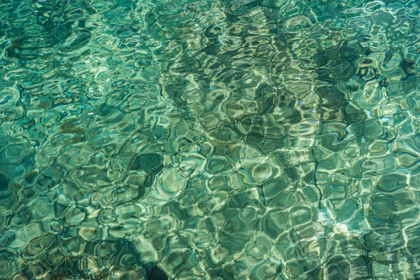 Abstract Blue Sea water reflecties — Stockfoto