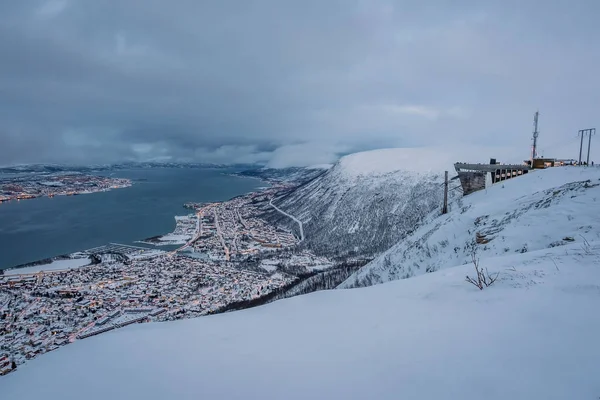Kabelbaanstation boven Tromsø — Stockfoto