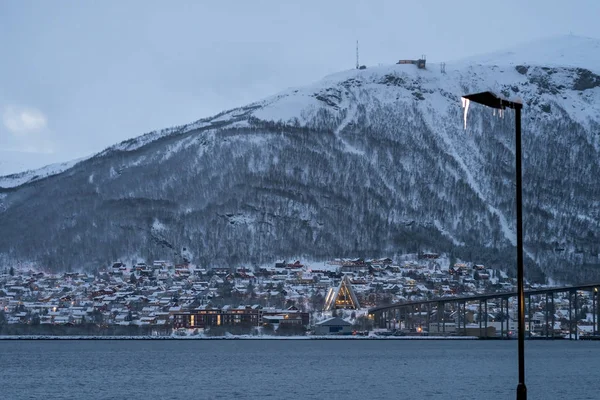 Tromso'daki liman ve liman — Stok fotoğraf