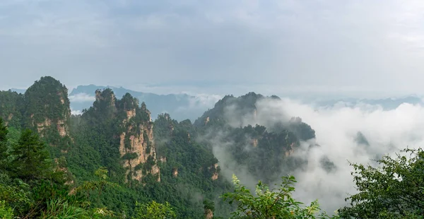 Kamenné pilíře hor Tianzi — Stock fotografie