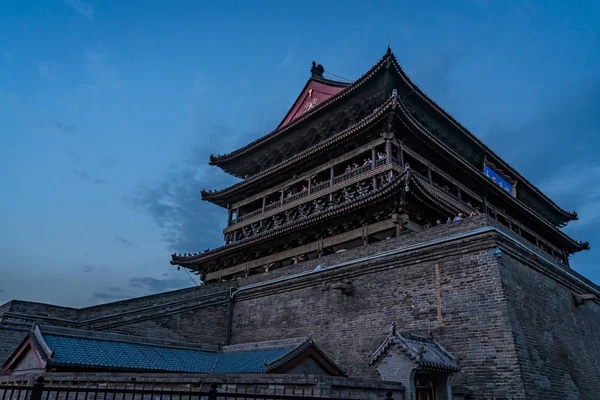 Monument Xian Bell Tower au crépuscule — Photo