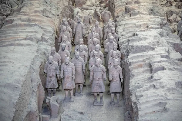 Soldados de arcilla del Ejército de Terracota — Foto de Stock