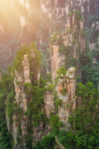 Fantastiska Bergspelare Tianzi Bergskedjan Avatar Berg Naturpark Zhangjiajie Kina — Stockfoto