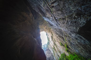 Longshuixia Fissure Ulusal Parkı, Wulong Bölgesi, Chongqing, Çin
