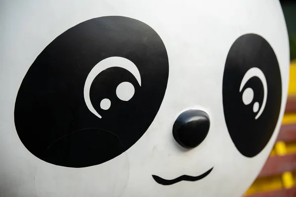 Beau Gros Plan Panda Dessin Animé Mignon — Photo