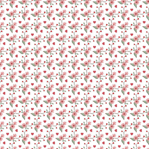 Delightful Spring Seamless Vector Pattern Design