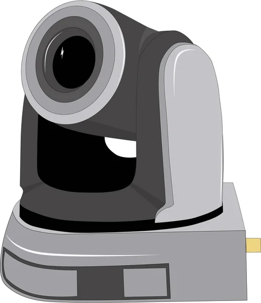 Ilustración Vectorial Full 1080P Ptz Ndi Camera Para Reunión Conferencia — Vector de stock