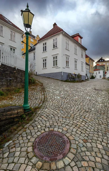 Tarihi bölge Bergen eski sokak