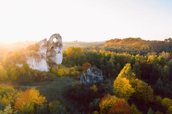 폴란드에서 독특한 Okiennik 바위 — 스톡 사진