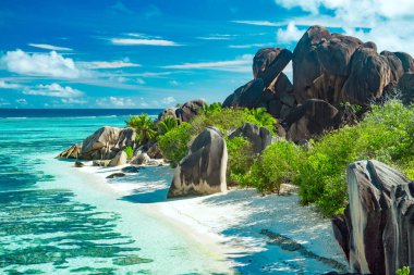 Paradise Island on Seychelles clipart