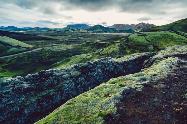 Surreal and colorful landscape of Iceland — Stock Photo, Image